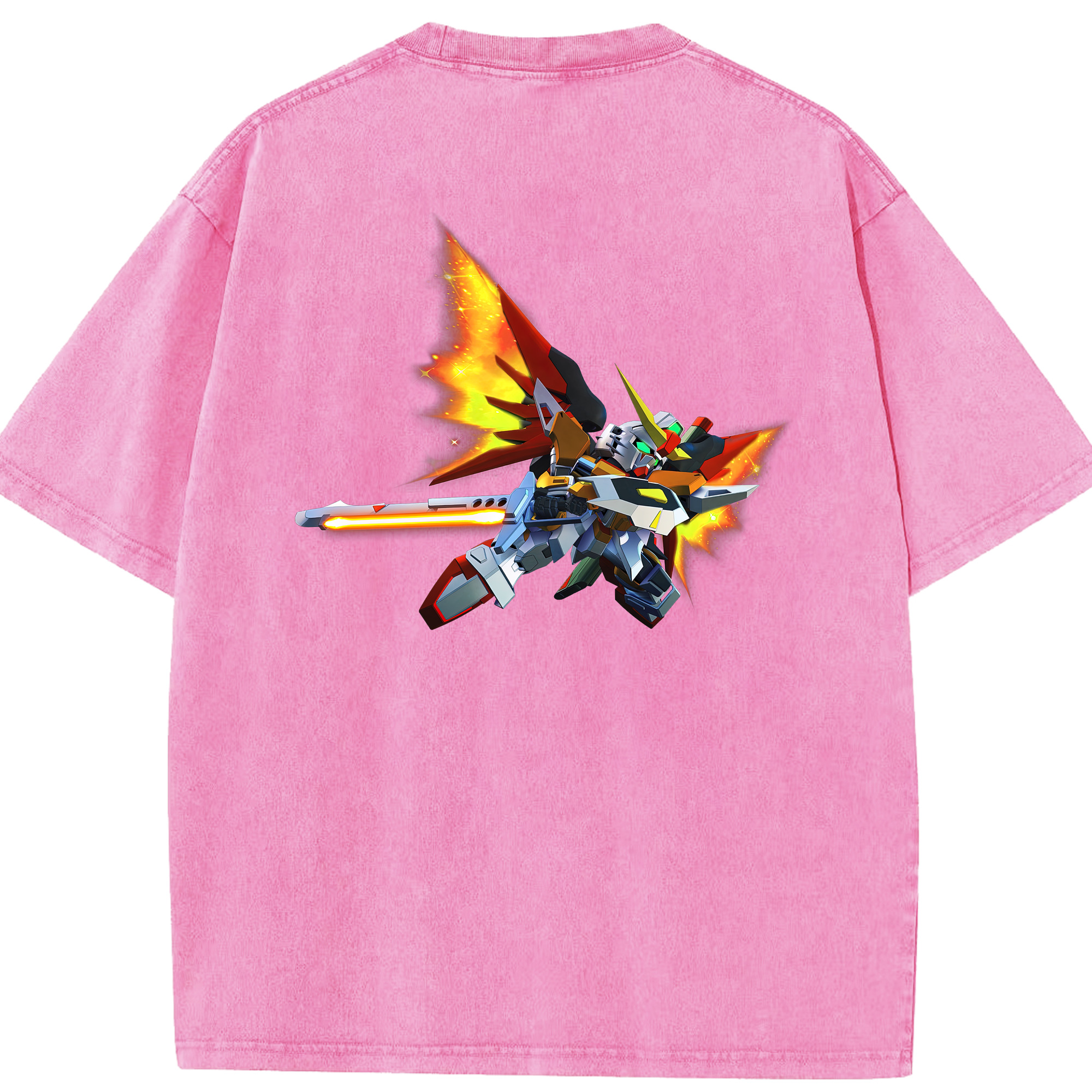 （画像用） 機動戦士ガンダム Mobile Suit Gundam 綿100% ヴィンテージ風 半袖Tシャツ（背面プリント）
